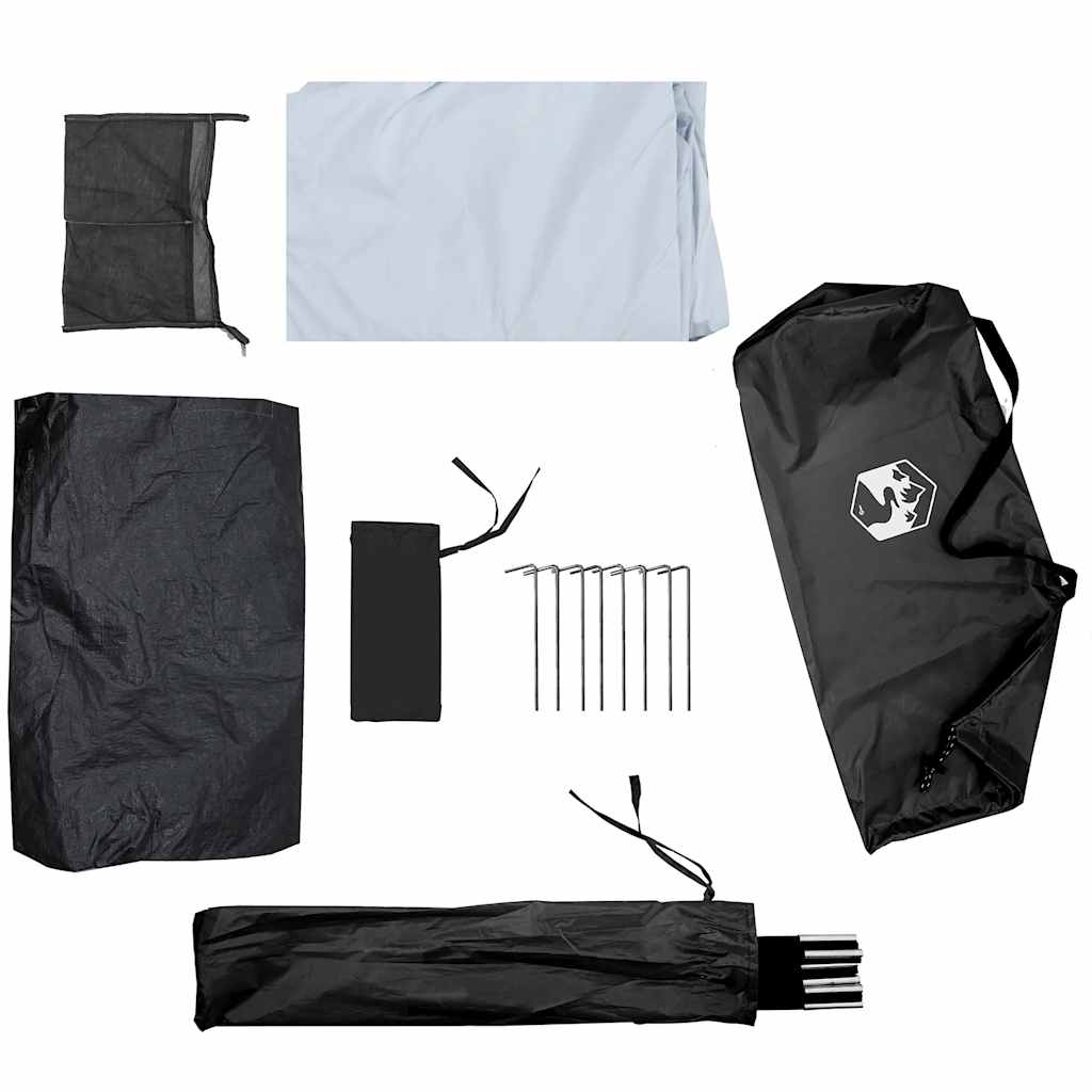 vidaXL Σκηνή Κάμπινγκ 1 Ατόμων Διάβροχη Λευκή Ύφασμα Συσκότισης