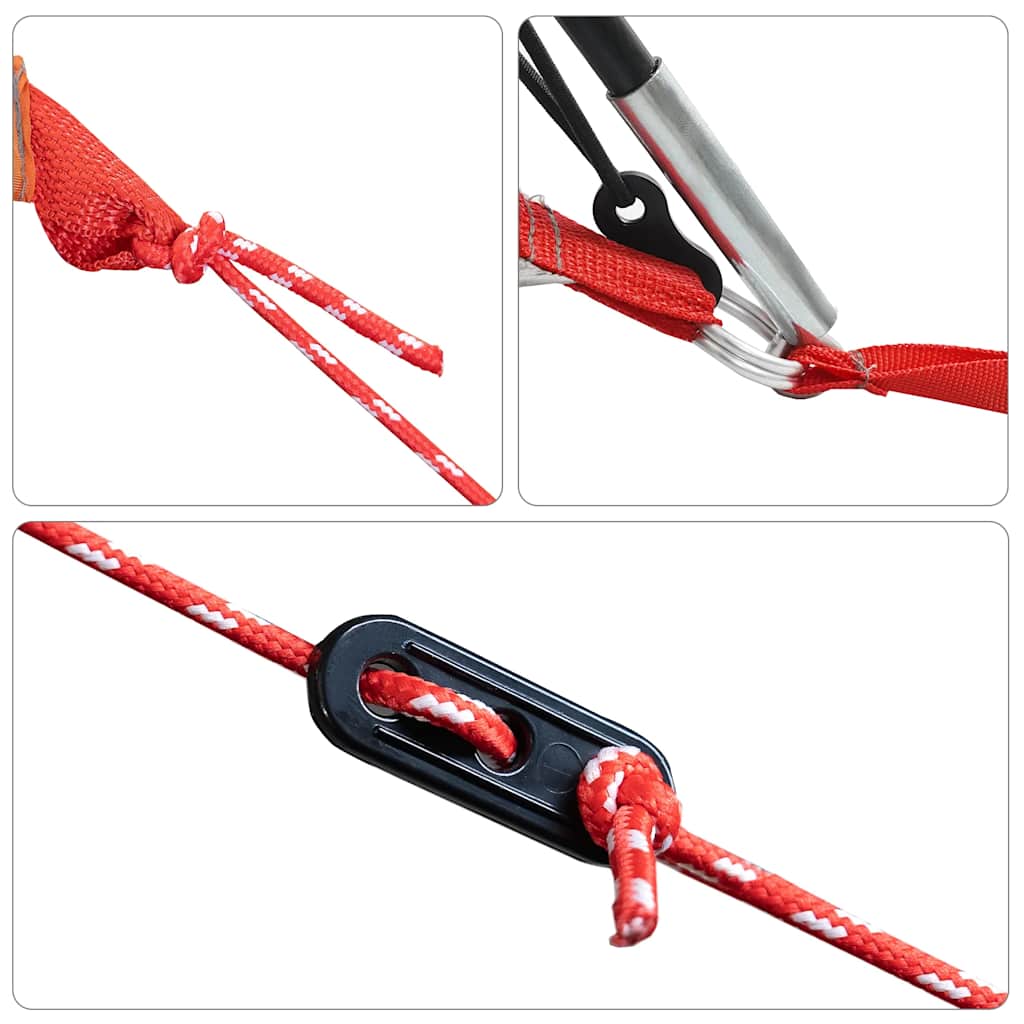 vidaXL Σκηνή Κάμπινγκ 5 Ατόμων Διάβροχη Λευκή Ύφασμα Συσκότισης