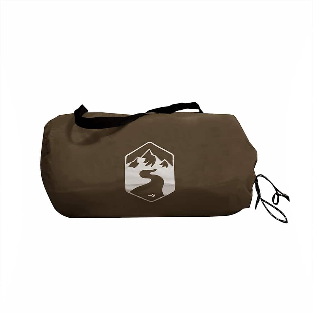 vidaXL Μουσαμάς Κάμπινγκ Αδιάβροχος Καφέ 406x306 εκ.