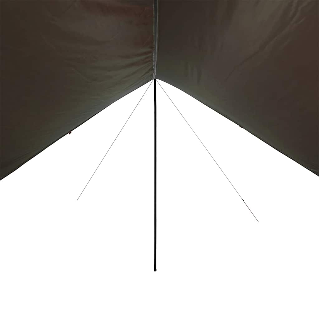 vidaXL Μουσαμάς Κάμπινγκ Αδιάβροχος Καφέ 438x376x212 εκ.