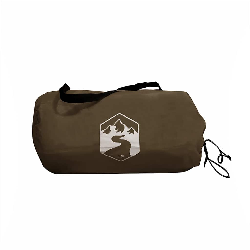 vidaXL Μουσαμάς Κάμπινγκ Αδιάβροχος Πράσινος 462x306x211 εκ.