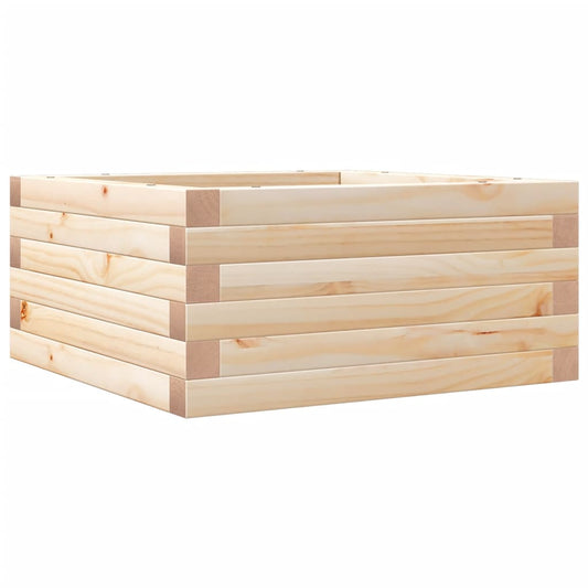 vidaXL Ζαρντινιέρα Κήπου 50x50x23 εκ από Μασίφ Ξύλο Πεύκου