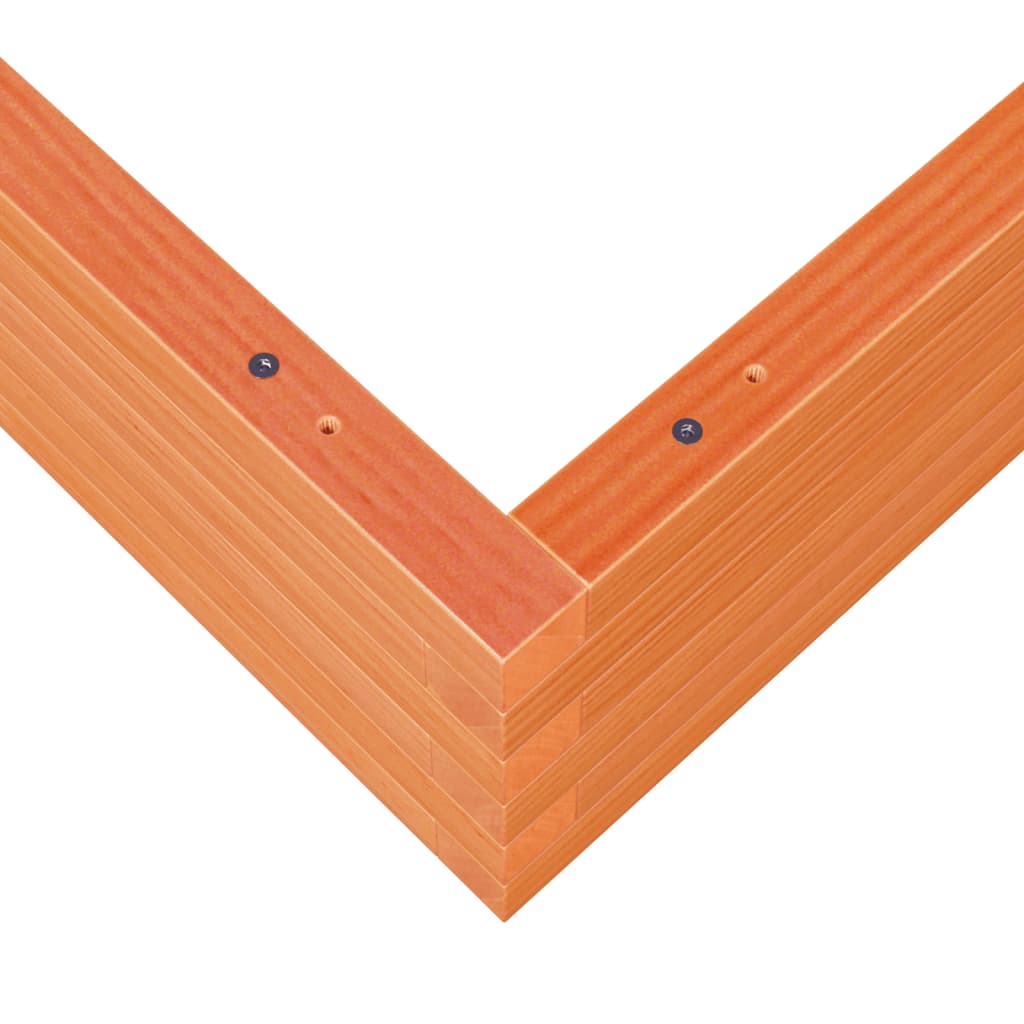 vidaXL Ζαρντινιέρα Καφέ Κεριού 110x110x23 εκ. από Μασίφ Ξύλο Πεύκου