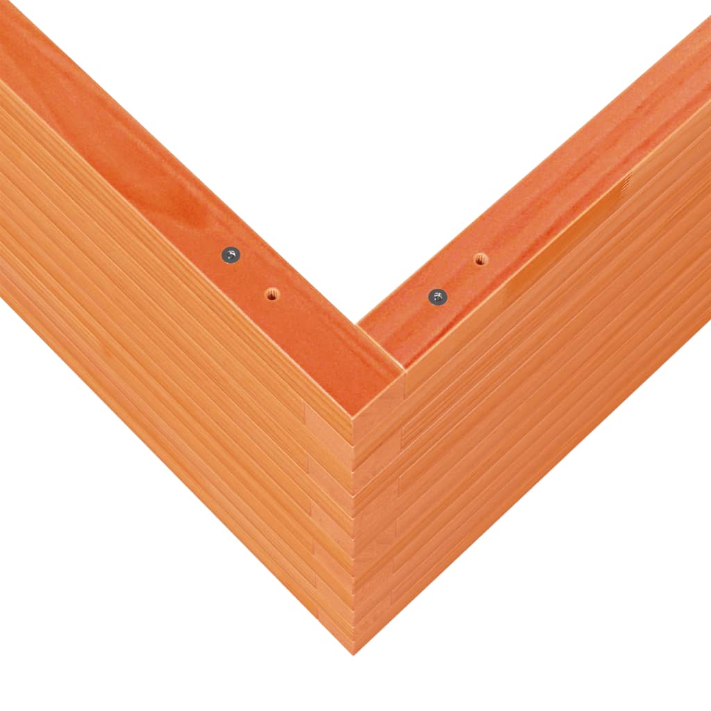 vidaXL Ζαρντινιέρα Καφέ Κεριού 80x80x45,5 εκ. από Μασίφ Ξύλο Πεύκου