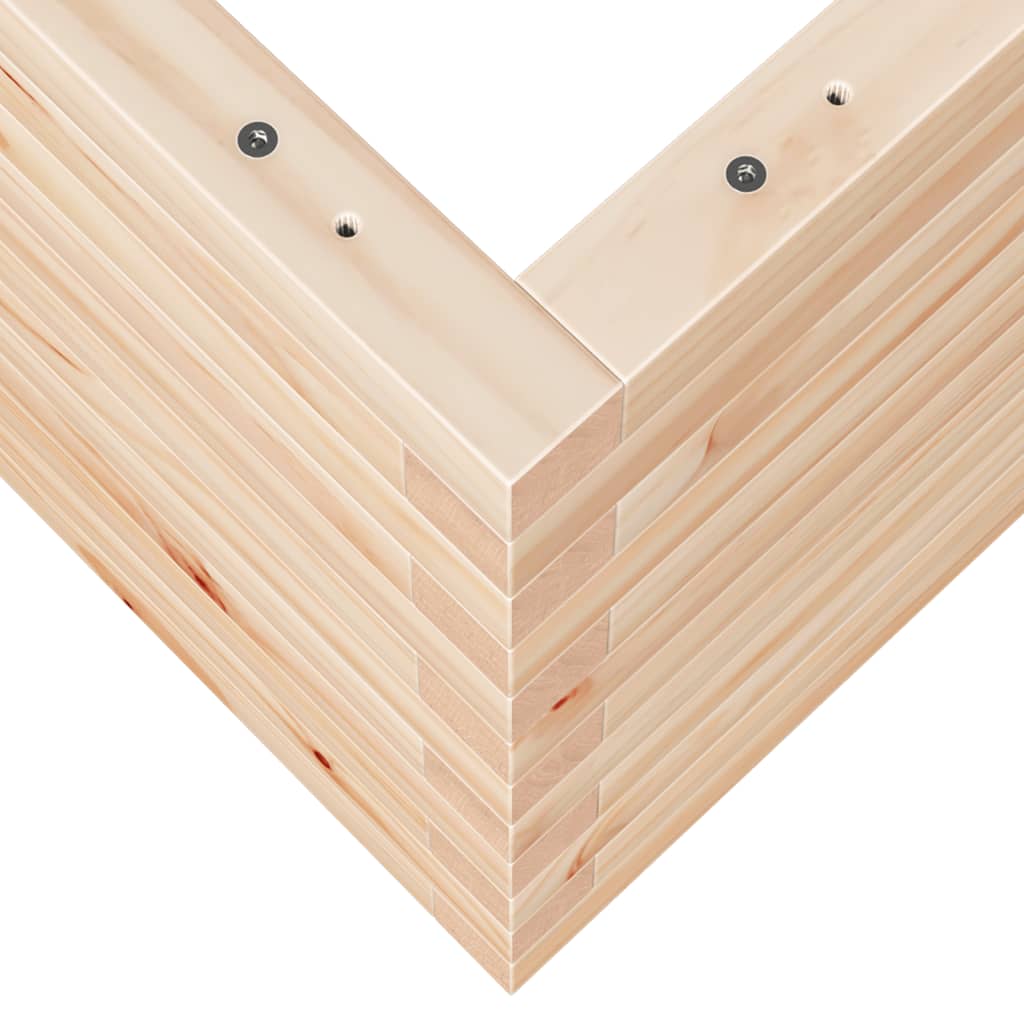 vidaXL Ζαρντινιέρα Κήπου 90x60x45,5 εκ από Μασίφ Ξύλο Πεύκου