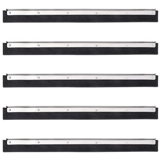 vidaXL Κεφαλές Σκουπίσματος Δαπέδου 5 Τεμ. 45,5x2x5εκ Ατσάλι/Καουτσούκ