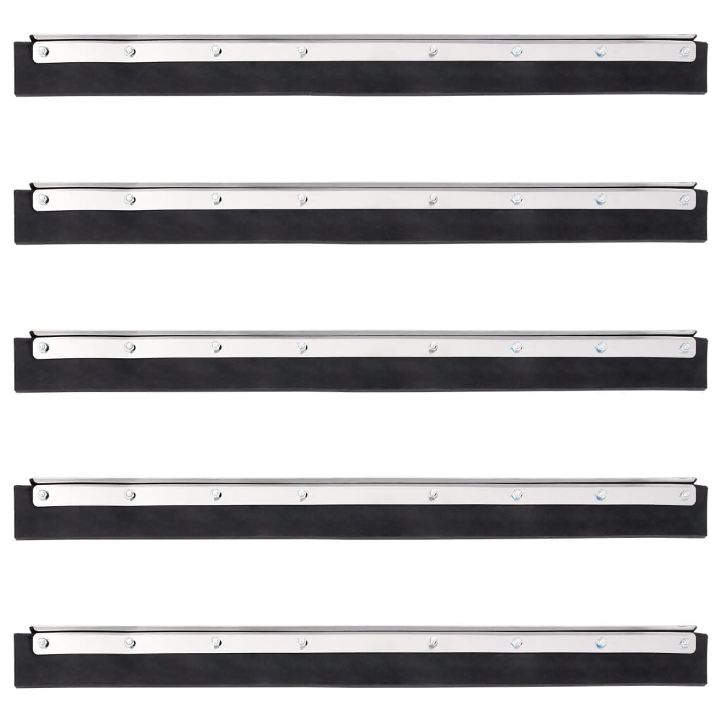 vidaXL Κεφαλές Σκουπίσματος Δαπέδου 5 Τεμ. 55x2x5 εκ Ατσάλι/Καουτσούκ