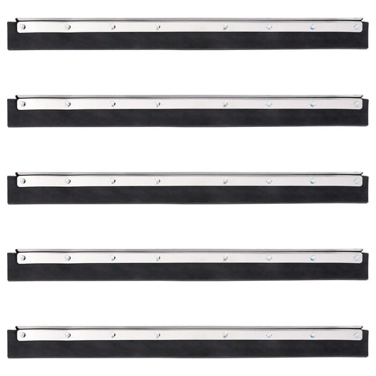 vidaXL Κεφαλές Σκουπίσματος Δαπέδου 5 Τεμ. 55x2x5 εκ Ατσάλι/Καουτσούκ