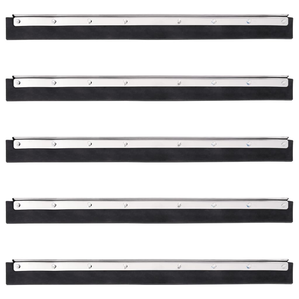 vidaXL Κεφαλές Σκουπίσματος Δαπέδου 5 Τεμ. 60,5x2x5εκ Ατσάλι/Καουτσούκ