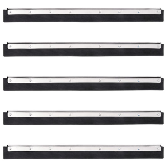 vidaXL Κεφαλές Σκουπίσματος Δαπέδου 5 Τεμ. 60,5x2x5εκ Ατσάλι/Καουτσούκ