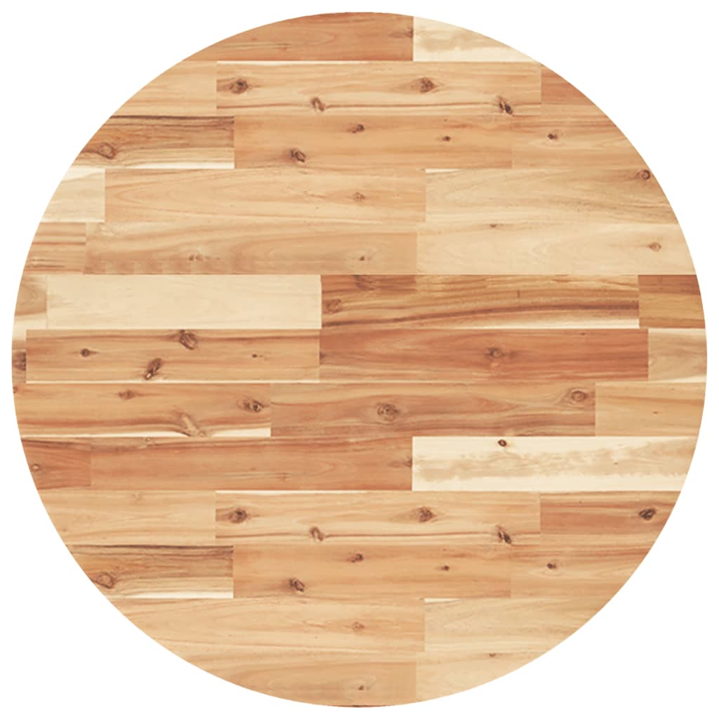 vidaXL Επιφάνεια Τραπεζιού Στρογγυλή Ø70x4 εκ. από Μασίφ Ξύλο Ακακίας