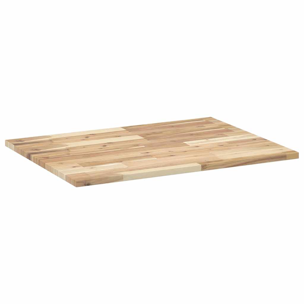 vidaXL Επιφάνεια Γραφείου Ορθογώνια 80x60x2 εκ. Μασίφ Ξύλο Ακακίας