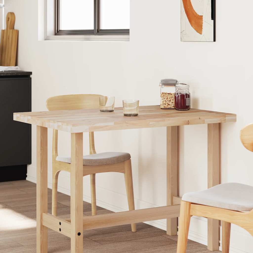 vidaXL Επιφάνεια Γραφείου Ορθογώνια 80x70x4 εκ. Μασίφ Ξύλο Ακακίας