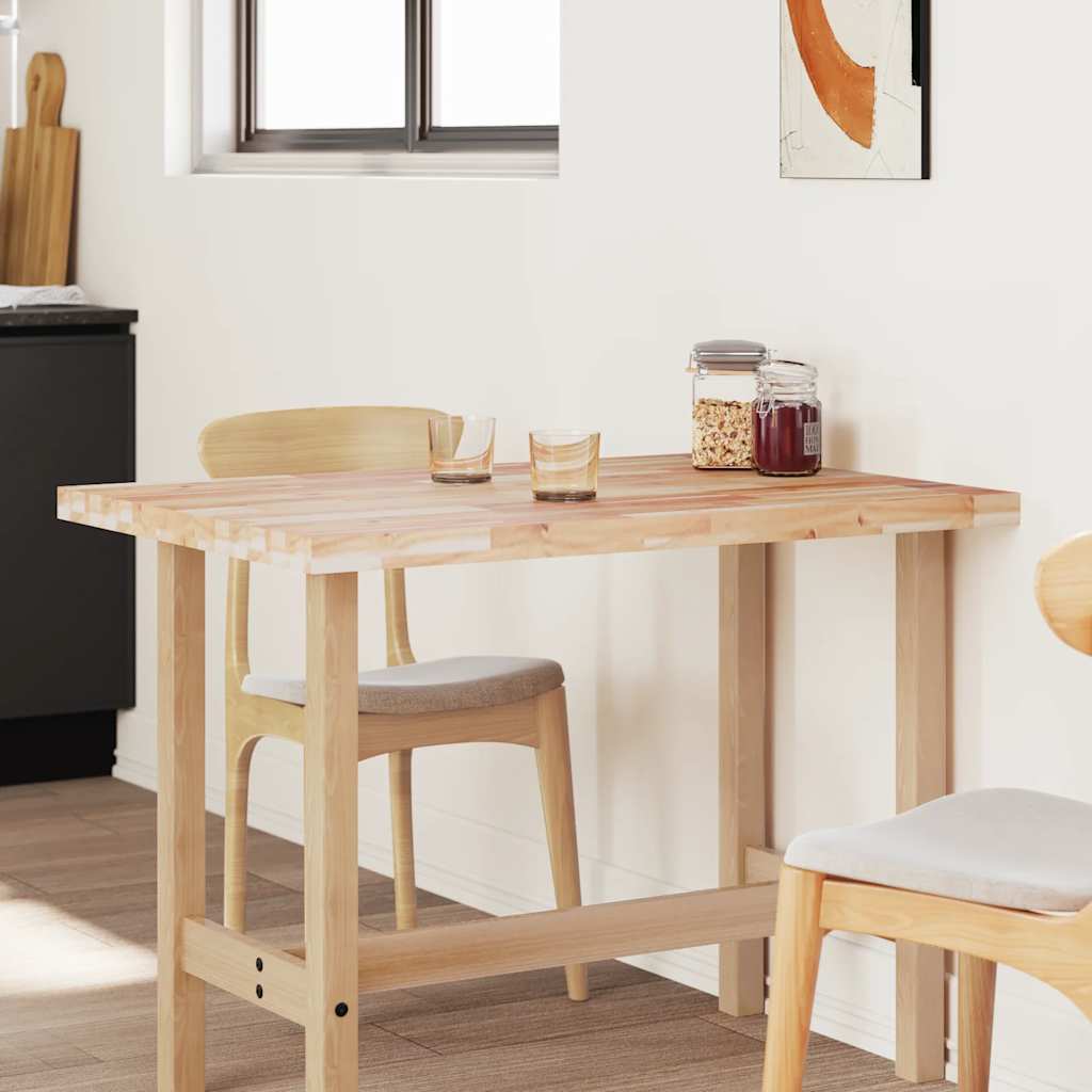 vidaXL Επιφάνεια Γραφείου Ορθογώνια 120x70x4 εκ. Μασίφ Ξύλο Ακακίας