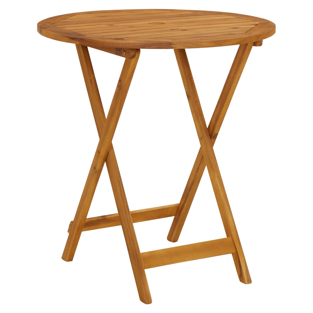 vidaXL Σετ Επίπλων Bistro 3 τεμ. Κρεμ Ύφασμα/Μασίφ Πεύκου