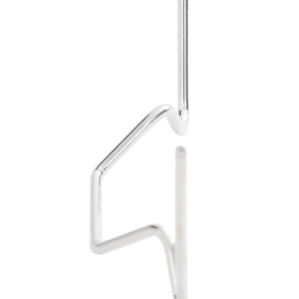 vidaXL Κλιπ Θερμοκηπίου 50 τεμ. Τύπος W Γαλβανισμένος Χάλυβας