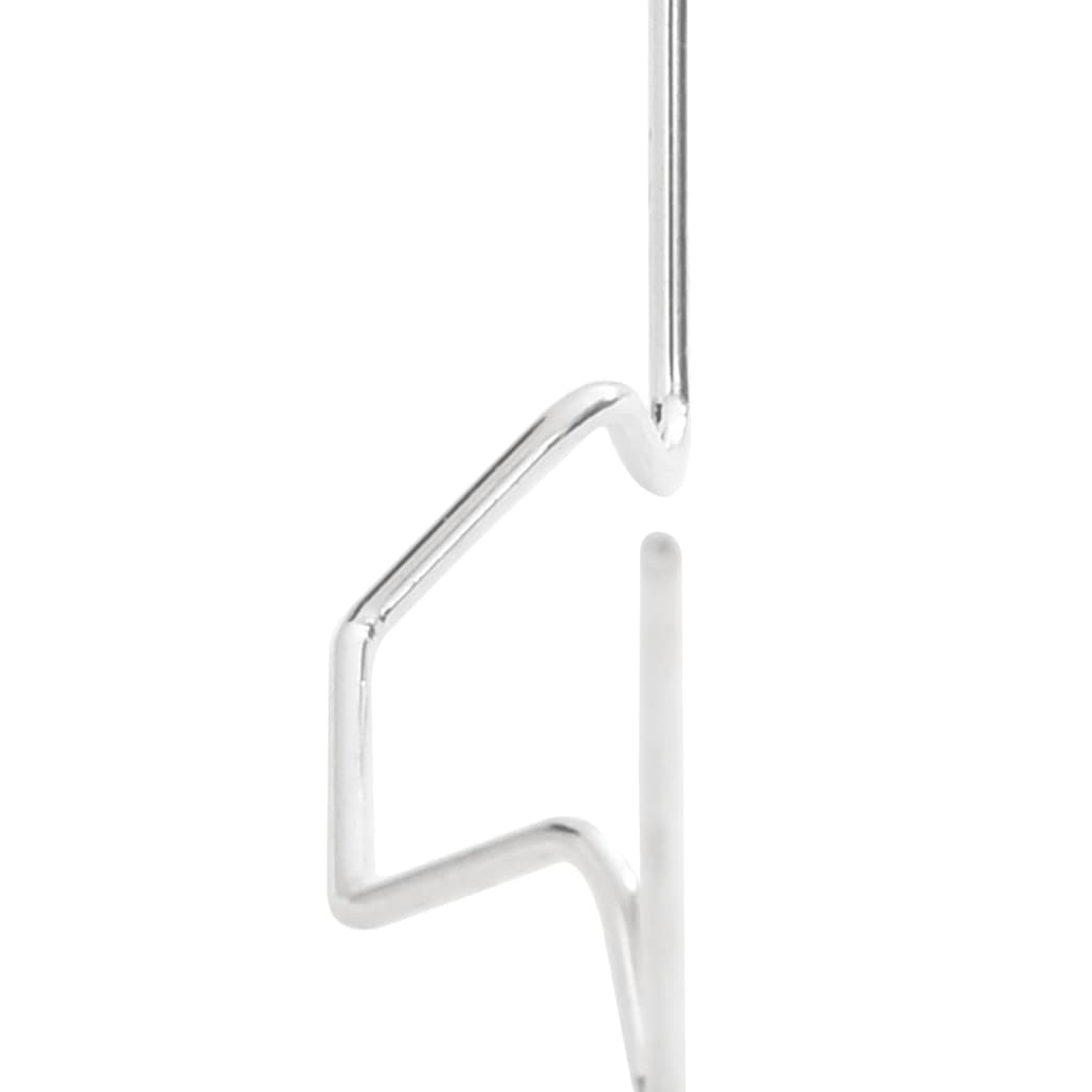 vidaXL Κλιπ Θερμοκηπίου 100 τεμ. Τύπος W Γαλβανισμένος Χάλυβας