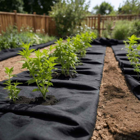 vidaXL Μεμβράνη με Γεωύφασμα Μαύρη 1 x 50 μ. Πολυεστερικές Ίνες