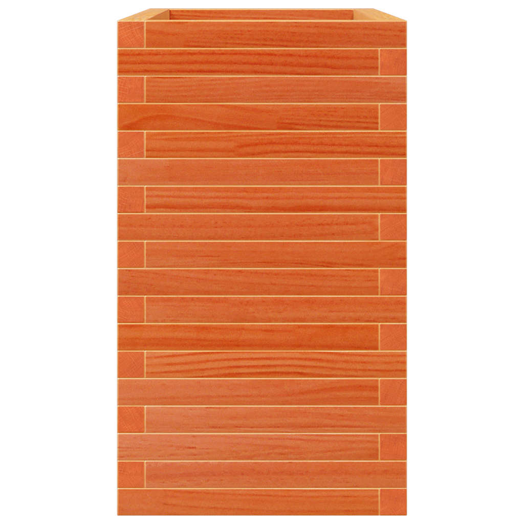 vidaXL Ζαρντινιέρα Καφέ Κεριού 70x40x68,5 εκ. από Μασίφ Ξύλο Πεύκου