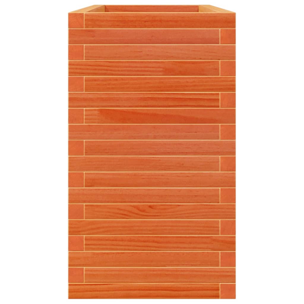 vidaXL Ζαρντινιέρα Καφέ Κεριού 110x40x68,5 εκ. από Μασίφ Ξύλο Πεύκου