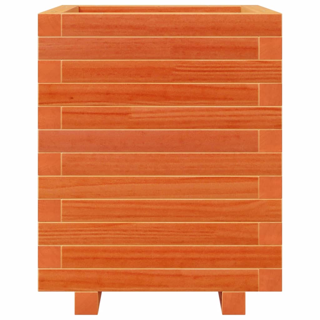 vidaXL Ζαρντινιέρα Καφέ Κεριού 40x40x49,5 εκ. από Μασίφ Ξύλο Πεύκου