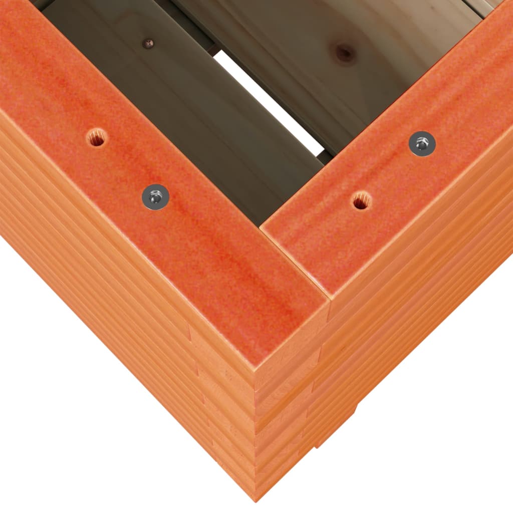 vidaXL Ζαρντινιέρα Καφέ Κεριού 40x40x49,5 εκ. από Μασίφ Ξύλο Πεύκου