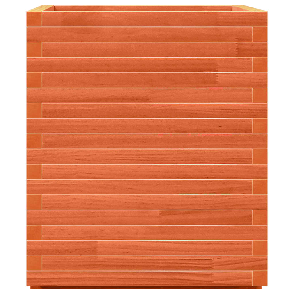 vidaXL Ζαρντινιέρα Καφέ Κεριού 60x60x72 εκ. από Μασίφ Ξύλο Πεύκου