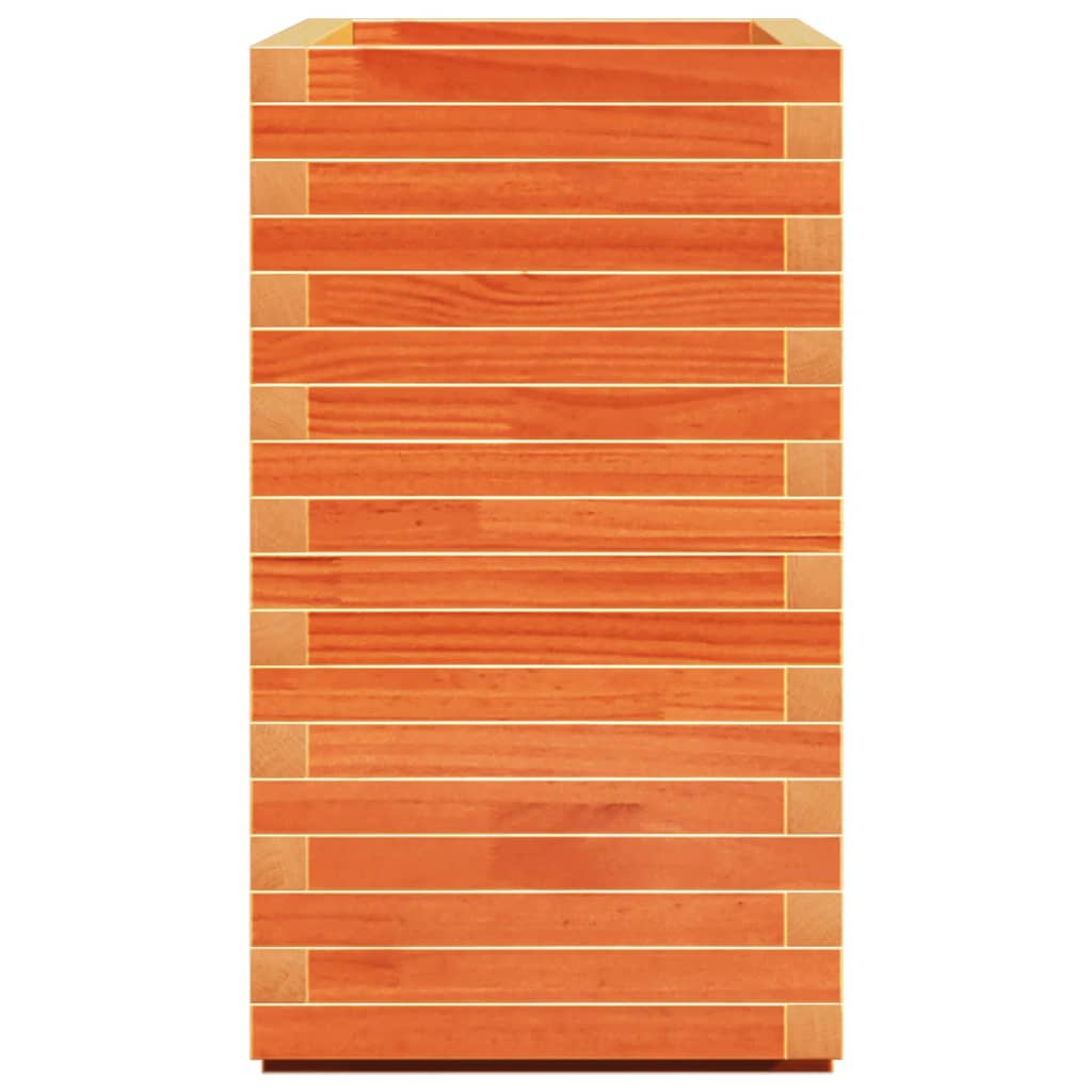 vidaXL Ζαρντινιέρα Καφέ Κεριού 70x40x72 εκ. από Μασίφ Ξύλο Πεύκου