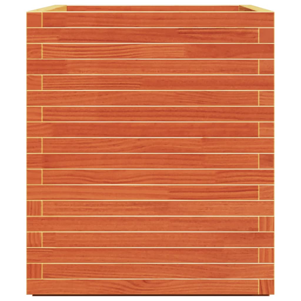 vidaXL Ζαρντινιέρα Καφέ Κεριού 90x60x72 εκ. από Μασίφ Ξύλο Πεύκου