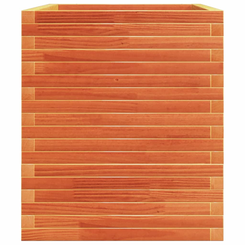 vidaXL Ζαρντινιέρα Καφέ Κεριού 110x60x72 εκ. από Μασίφ Ξύλο Πεύκου