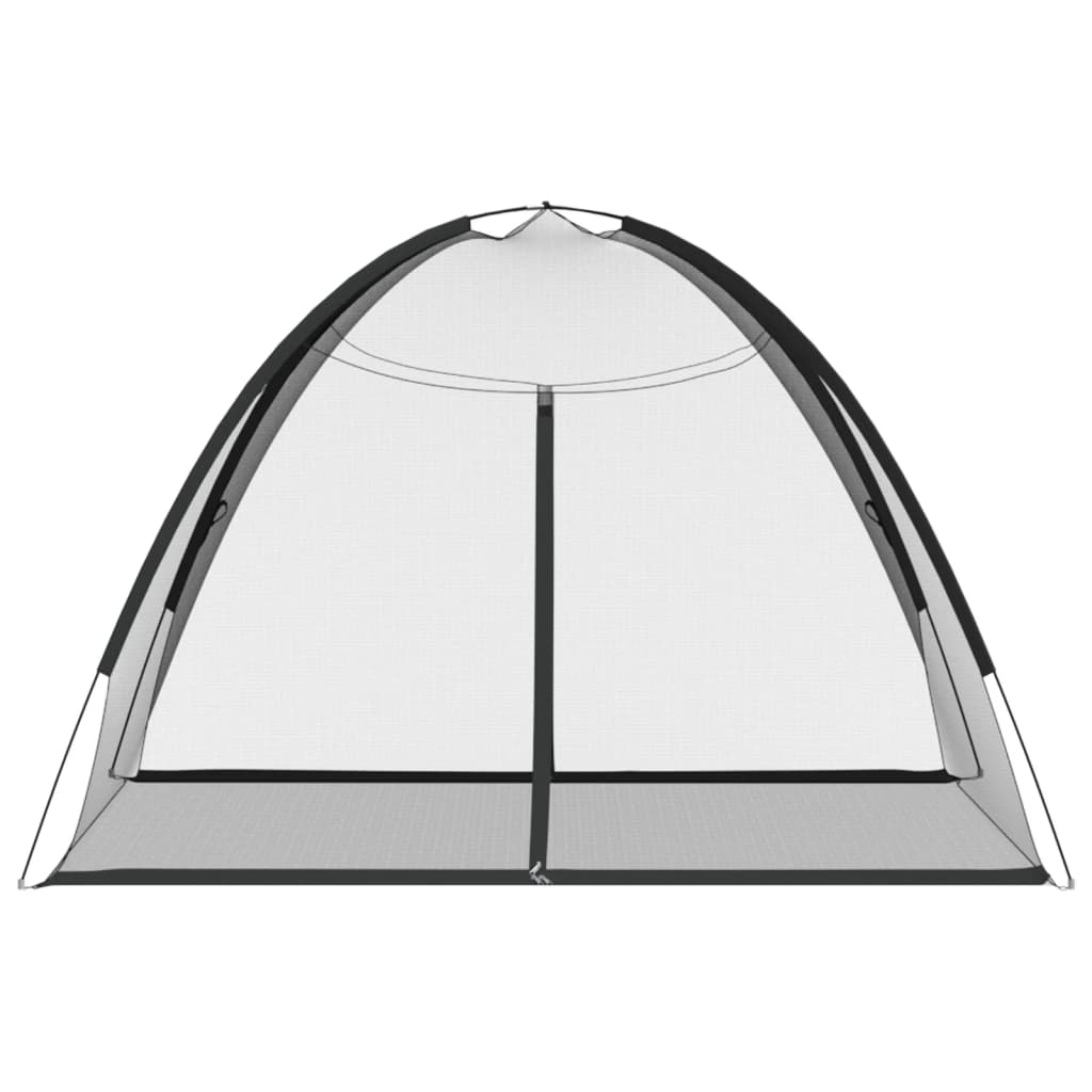 vidaXL Κουνουπιέρα Mongolia με Πόρτες 200Δίχτυ Μαύρη 200x180x135 εκ.