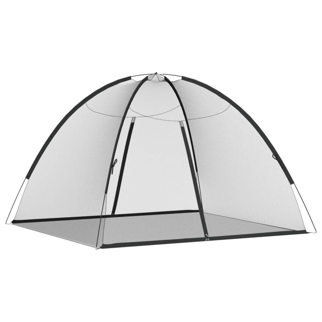 vidaXL Κουνουπιέρα Mongolia με Πόρτες 200Δίχτυ Μαύρη 200x180x135 εκ.