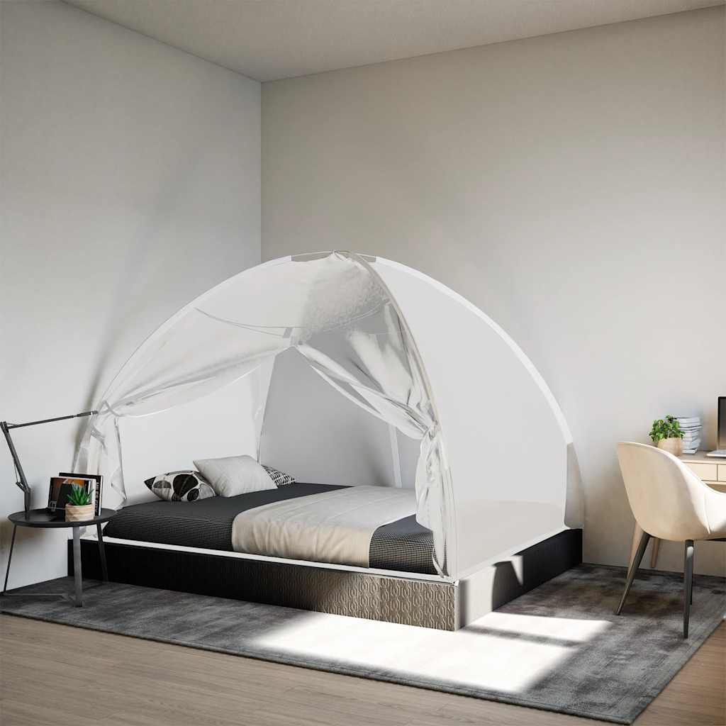 vidaXL Κουνουπιέρα Mongolia με Πόρτες 200 Δίχτυ Λευκό 200x150x140 εκ.