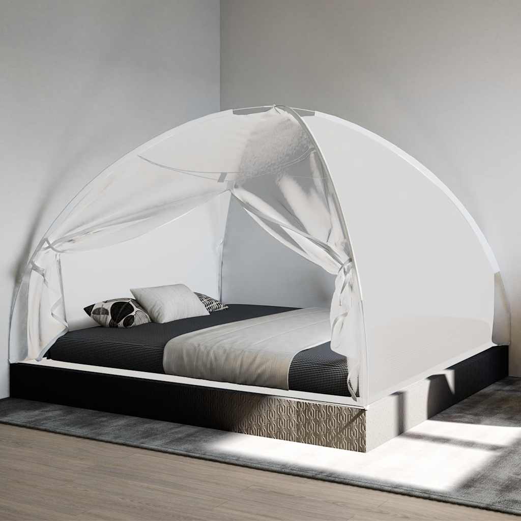 vidaXL Κουνουπιέρα Mongolia με Πόρτες 200 Δίχτυ Λευκό 200x180x135 εκ.