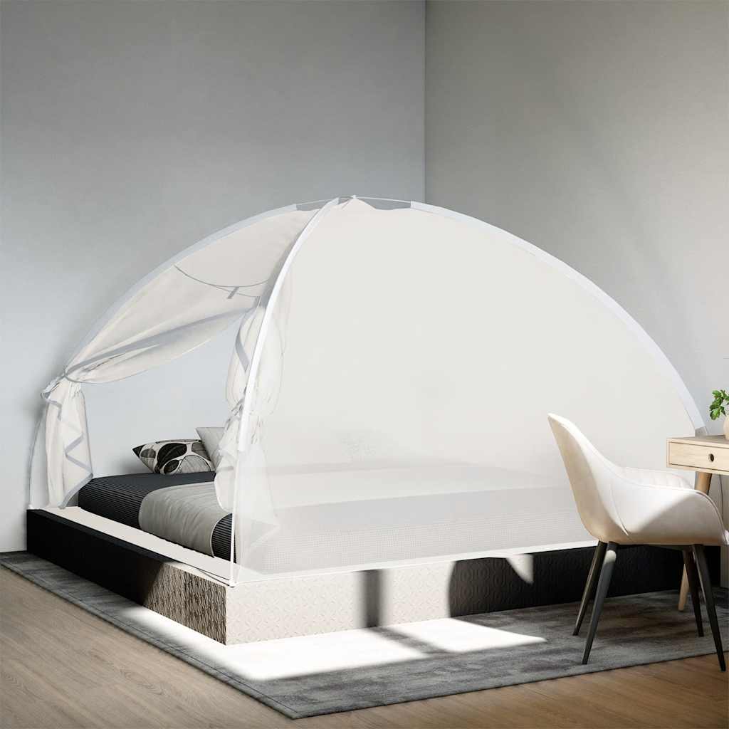 vidaXL Κουνουπιέρα Mongolia με Πόρτες 200 Δίχτυ Λευκό 200x200x135 εκ.