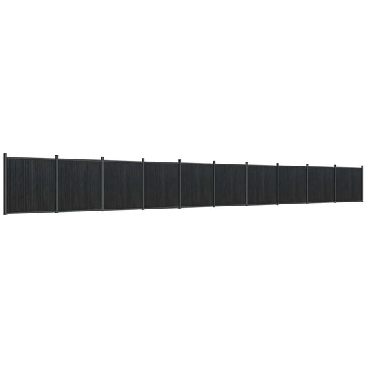 vidaXL Πάνελ Περίφραξης Γκρι 1737 x 186 εκ. από WPC