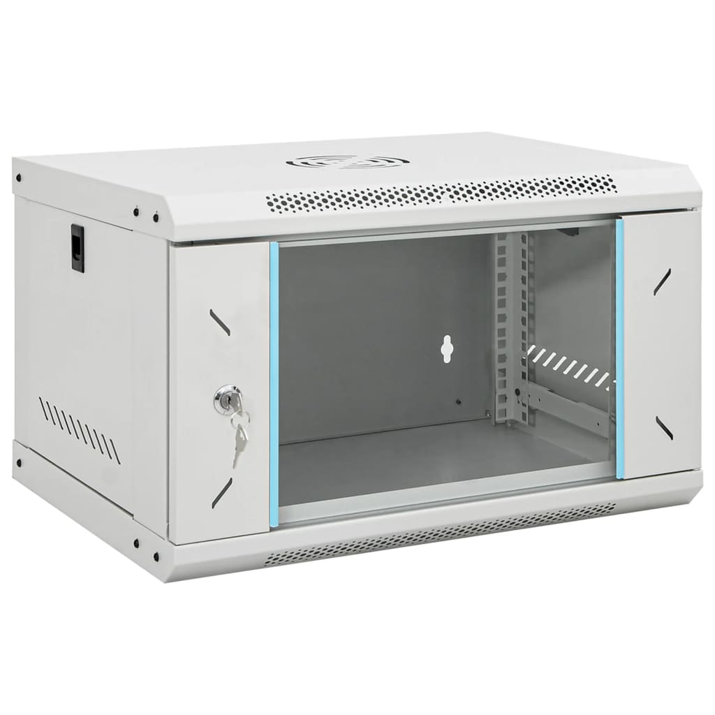 vidaXL Ντουλάπι Δικτύου Επιτοίχιο 6U 19" IP20 53x40x30 εκ.