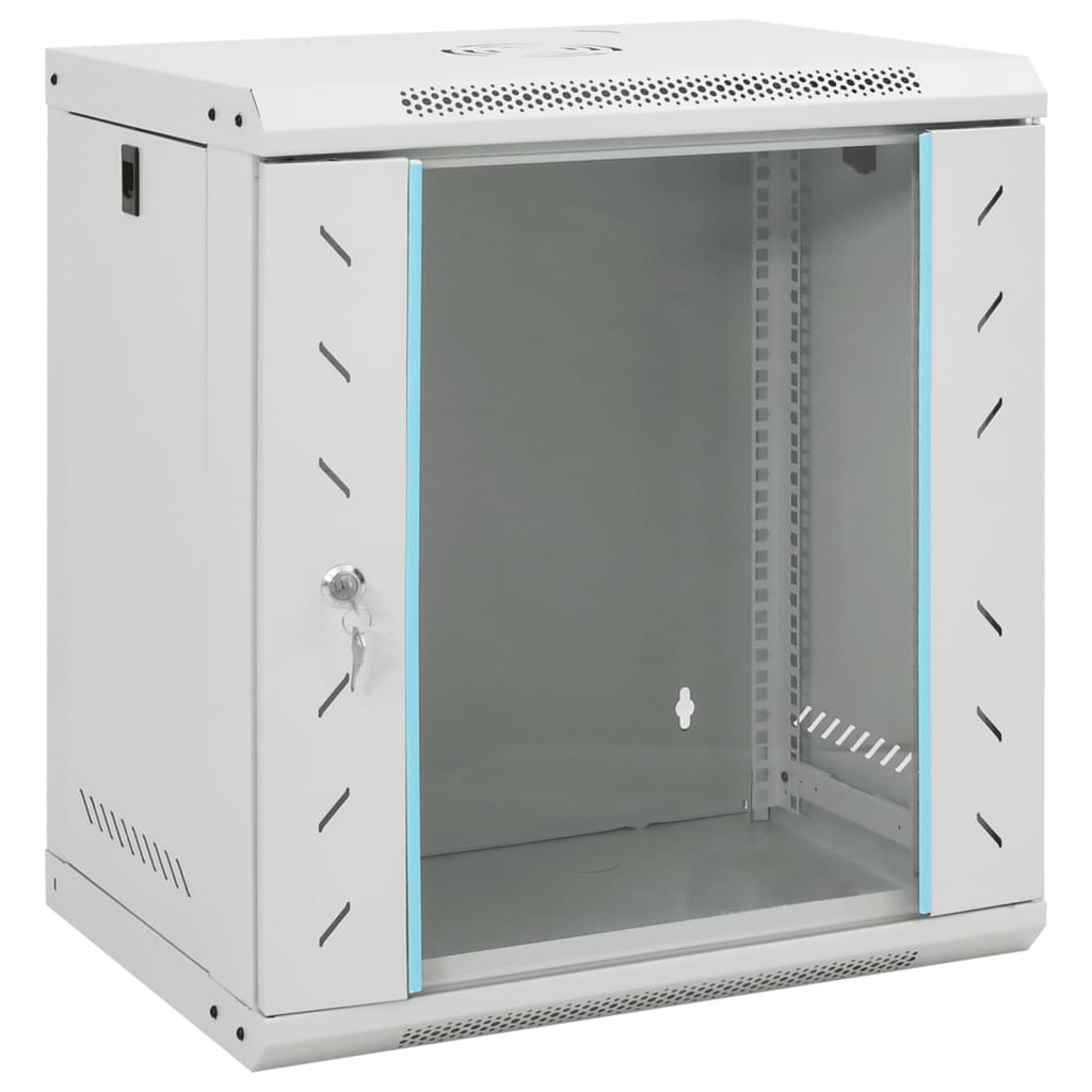 vidaXL Καμπίνα Δικτύου Επιτοίχια 12U 19'' IP20 53x40x60 εκ.