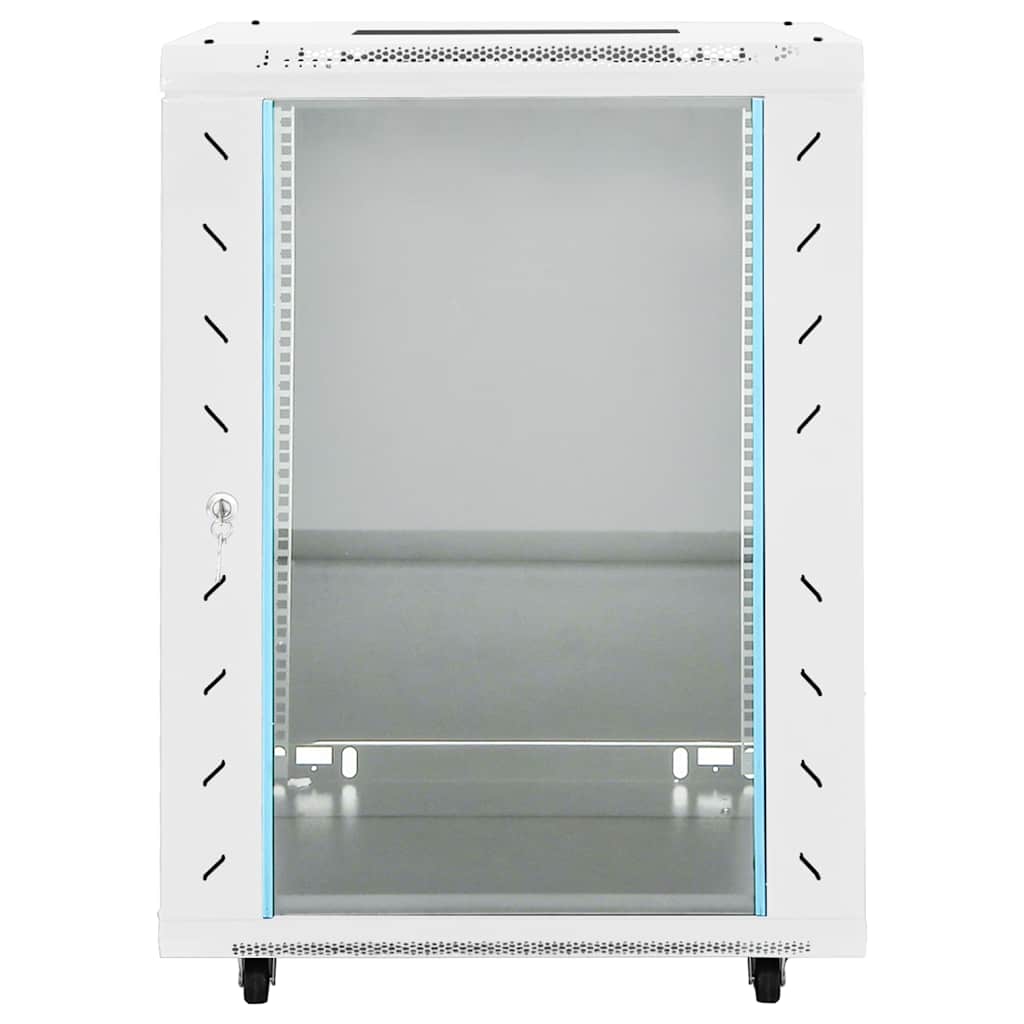 vidaXL Καμπίνα Δικτύου με Περιστ. Πόδια 15U 19" IP20 60x45x86 εκ.