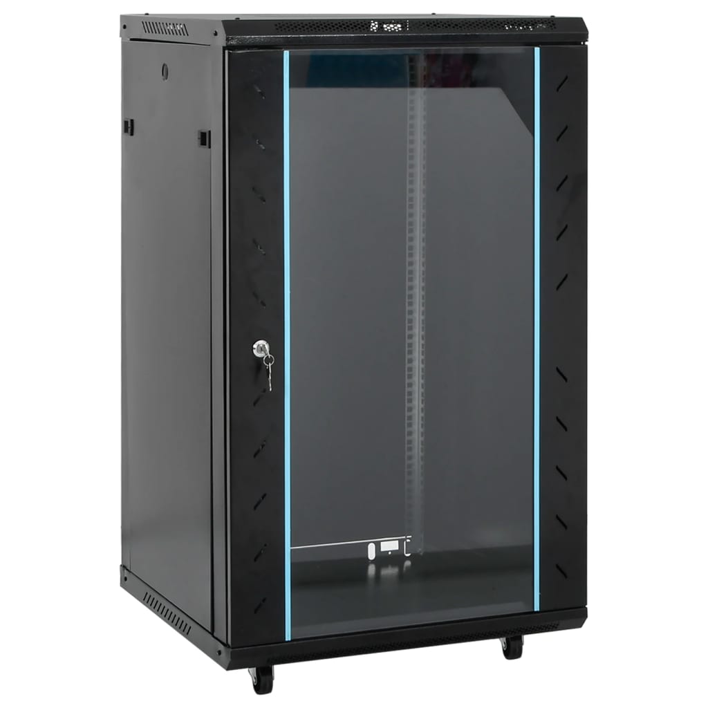 vidaXL Καμπίνα Δικτύου με Περιστ. Πόδια 18U 19" IP20 60x60x100 εκ.