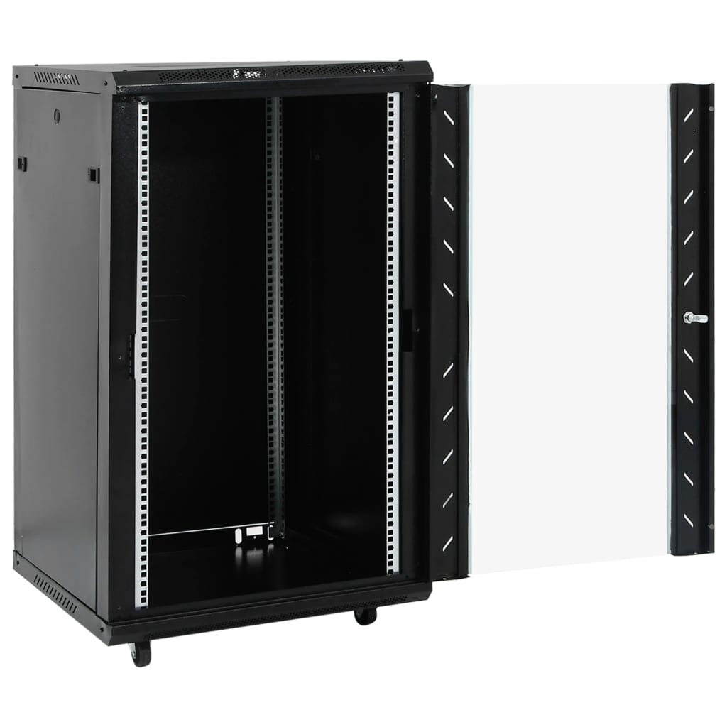 vidaXL Καμπίνα Δικτύου με Περιστ. Πόδια 18U 19" IP20 60x60x100 εκ.