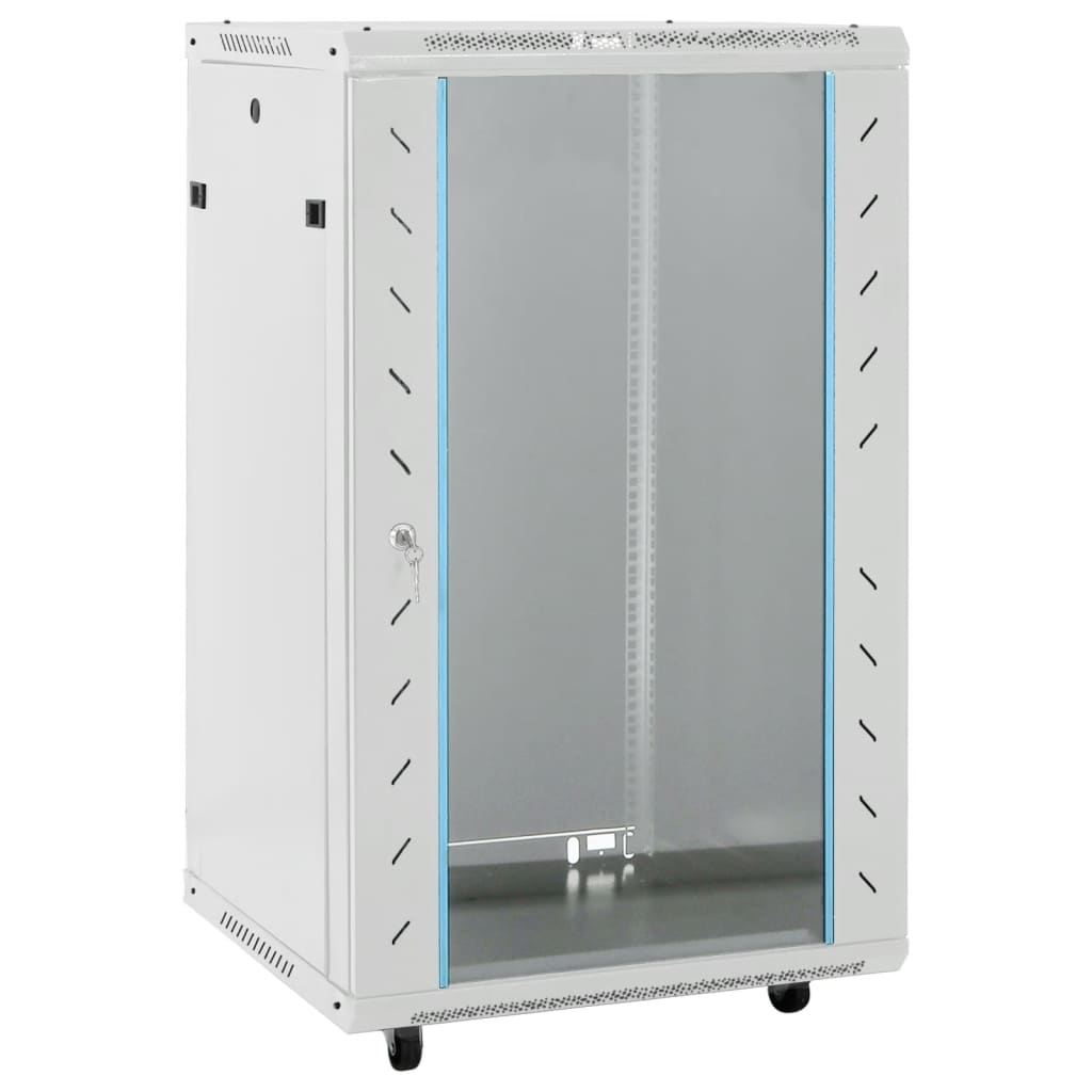vidaXL Καμπίνα Δικτύου με Περιστ. Πόδια 18U 19" IP20 60x60x100 εκ.