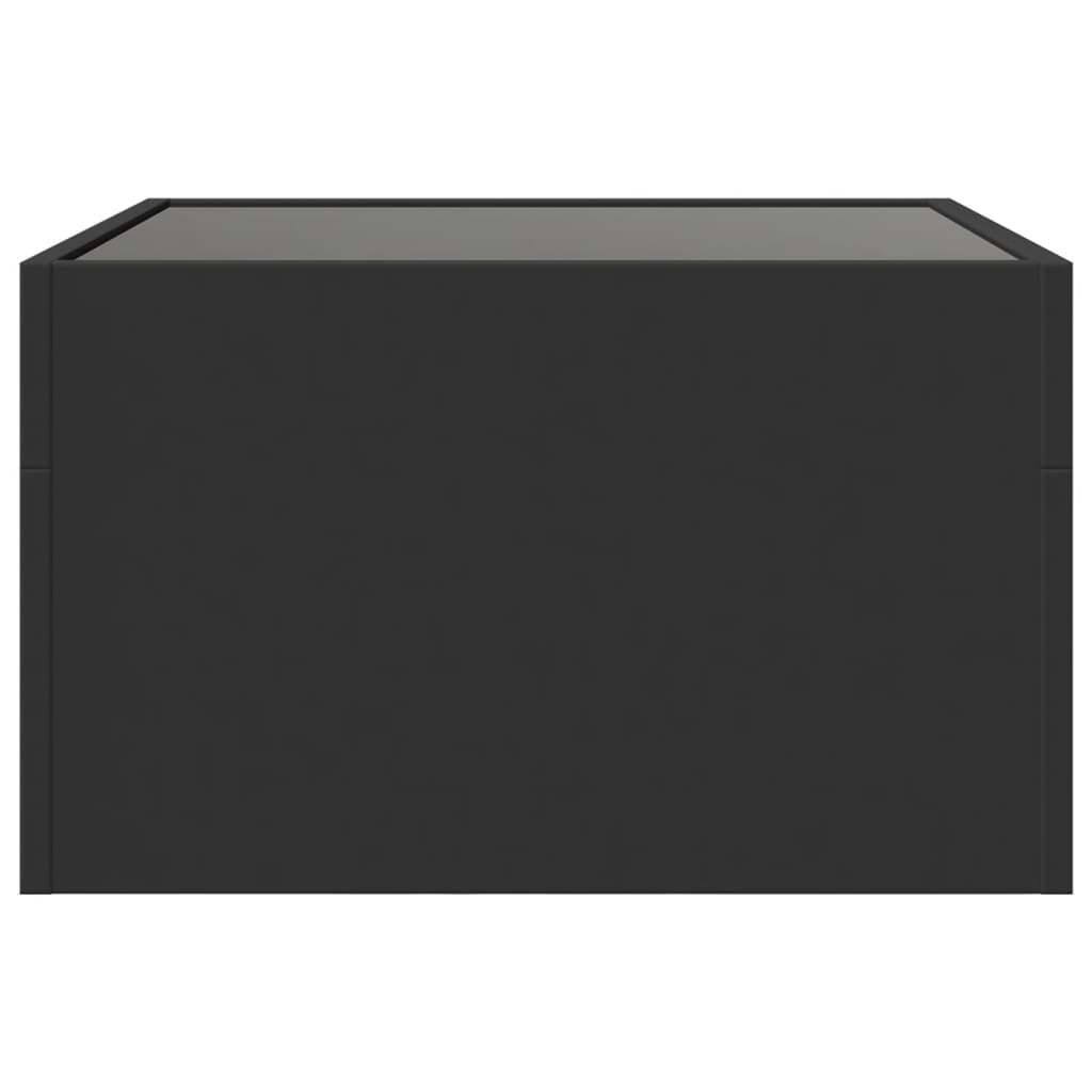 vidaXL Τραπεζάκι Σαλονιού Infinity LED Μαύρο 50x50x30 εκ.