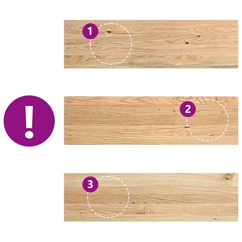 vidaXL Πατάκια Σκάλας 8 τεμ. από Ακατέργαστο Μασίφ Ξύλο Δρυός