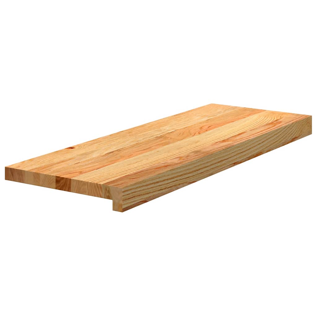 vidaXL Πατάκια Σκάλας 8 τεμ. Ανοιχτό Καφέ 70x25x2 cm Ξύλο Δρυός