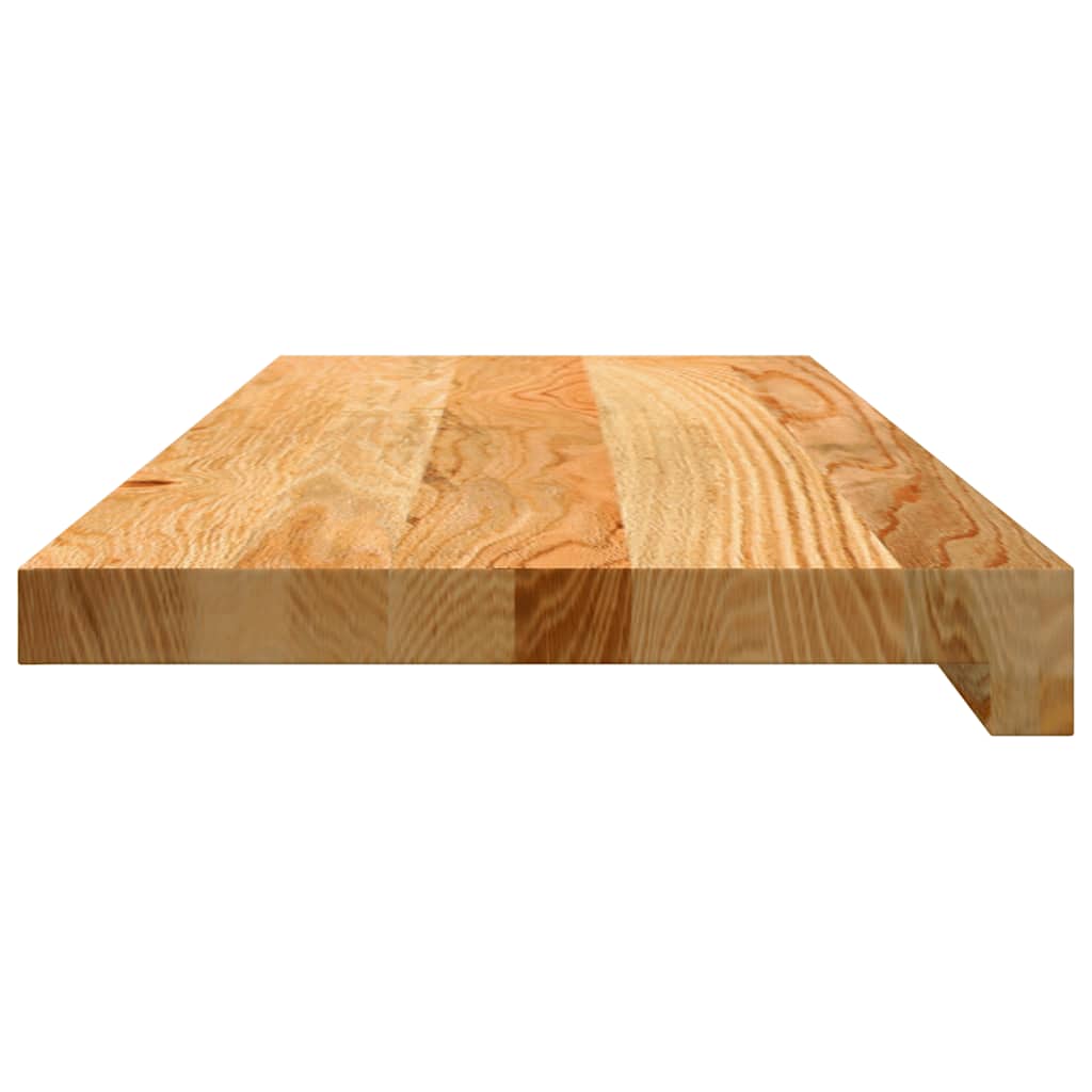 vidaXL Πατάκια Σκάλας 8 τεμ. Ανοιχτό Καφέ 70x25x2 cm Ξύλο Δρυός