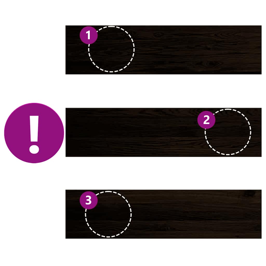 vidaXL Πέλματα Σκάλας 12 τεμάχια Σκούρο καφέ μασίφ ξύλο δρυς