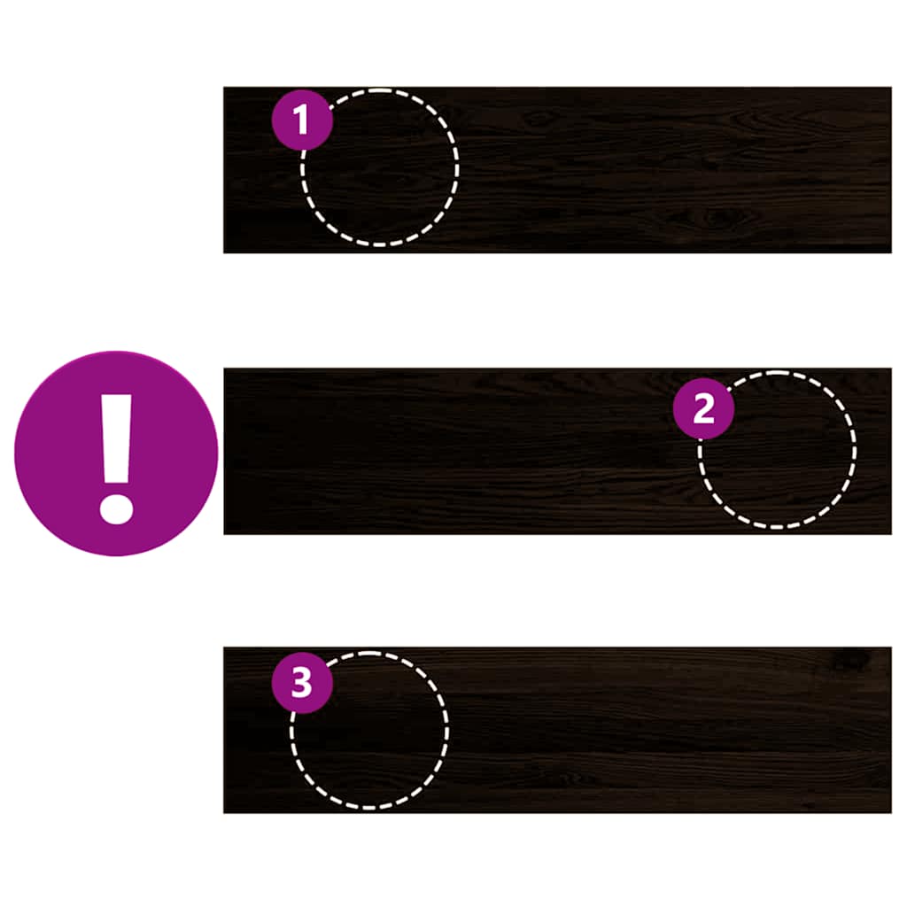 vidaXL Πέλματα Σκάλας 16 τεμάχια Σκούρο καφέ από μασίφ ξύλο δρυός