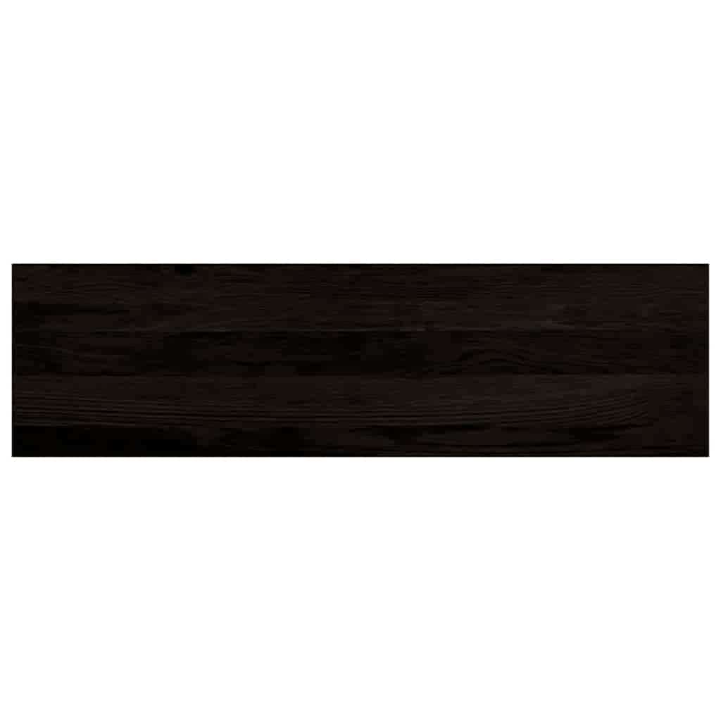 vidaXL Πέλματα Σκάλας 16 τμχ Καφέ-Μαύρο 90x30x2 cm Στερεό ξύλο δρυός