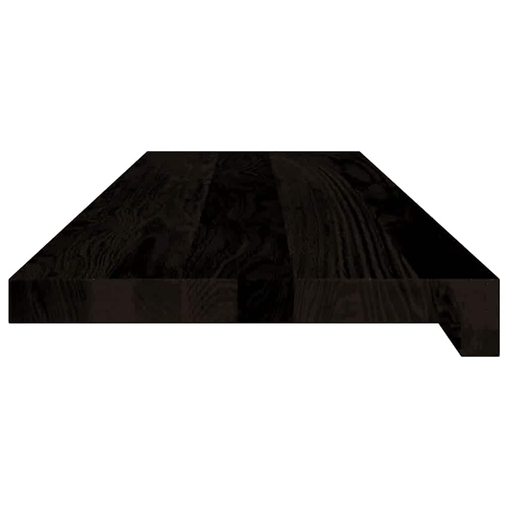 vidaXL Πέλματα Σκάλας 16 τμχ Καφέ-Μαύρο 90x30x2 cm Στερεό ξύλο δρυός
